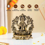 Vishnupriya Maha Laxmi Pure Brass Idol With Gift Box 10cm Nestasia