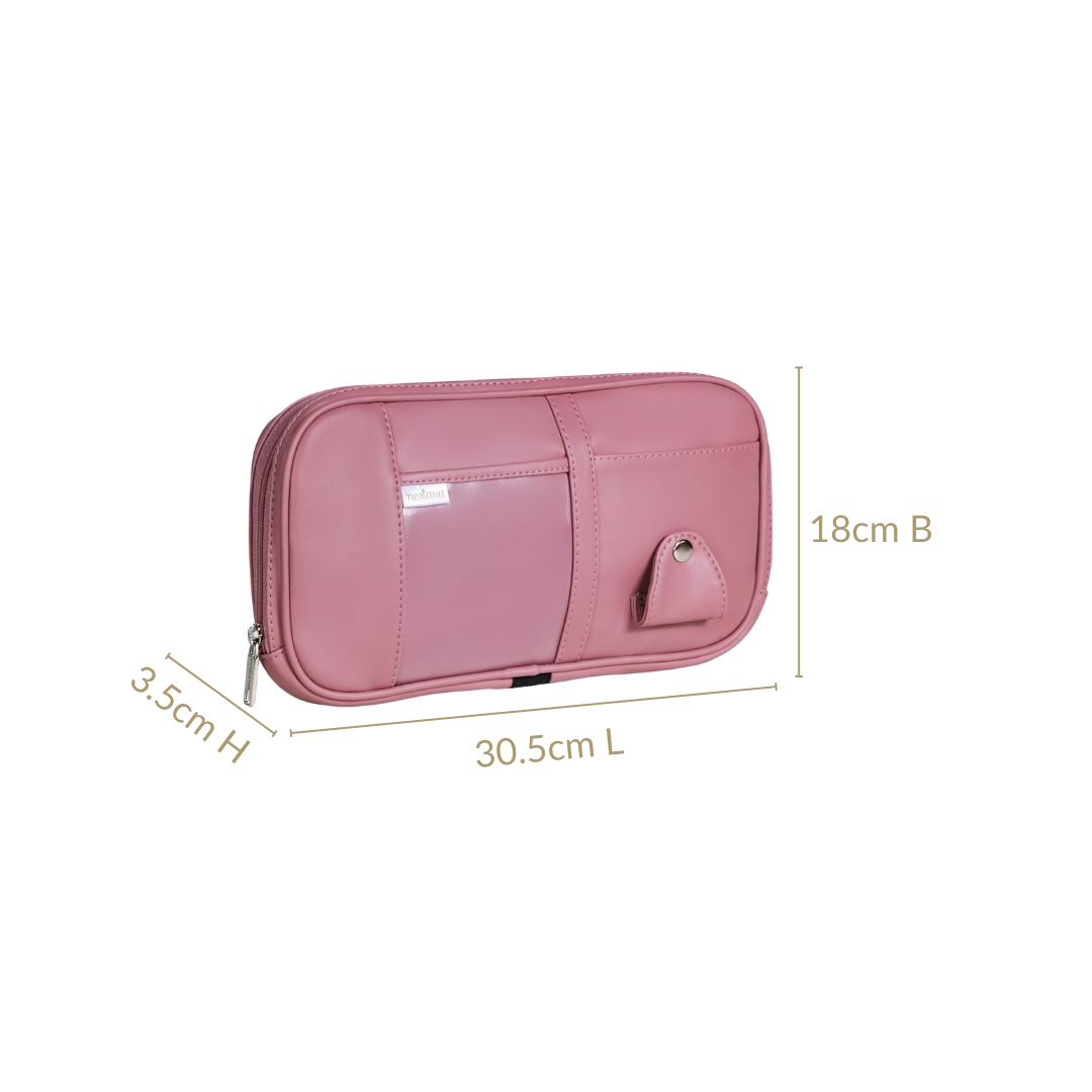 Vegan Leather Large Capacity Car Visor Organizer Nestasia