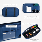 Multipurpose Car Sun Visor Organizer Blue Nestasia