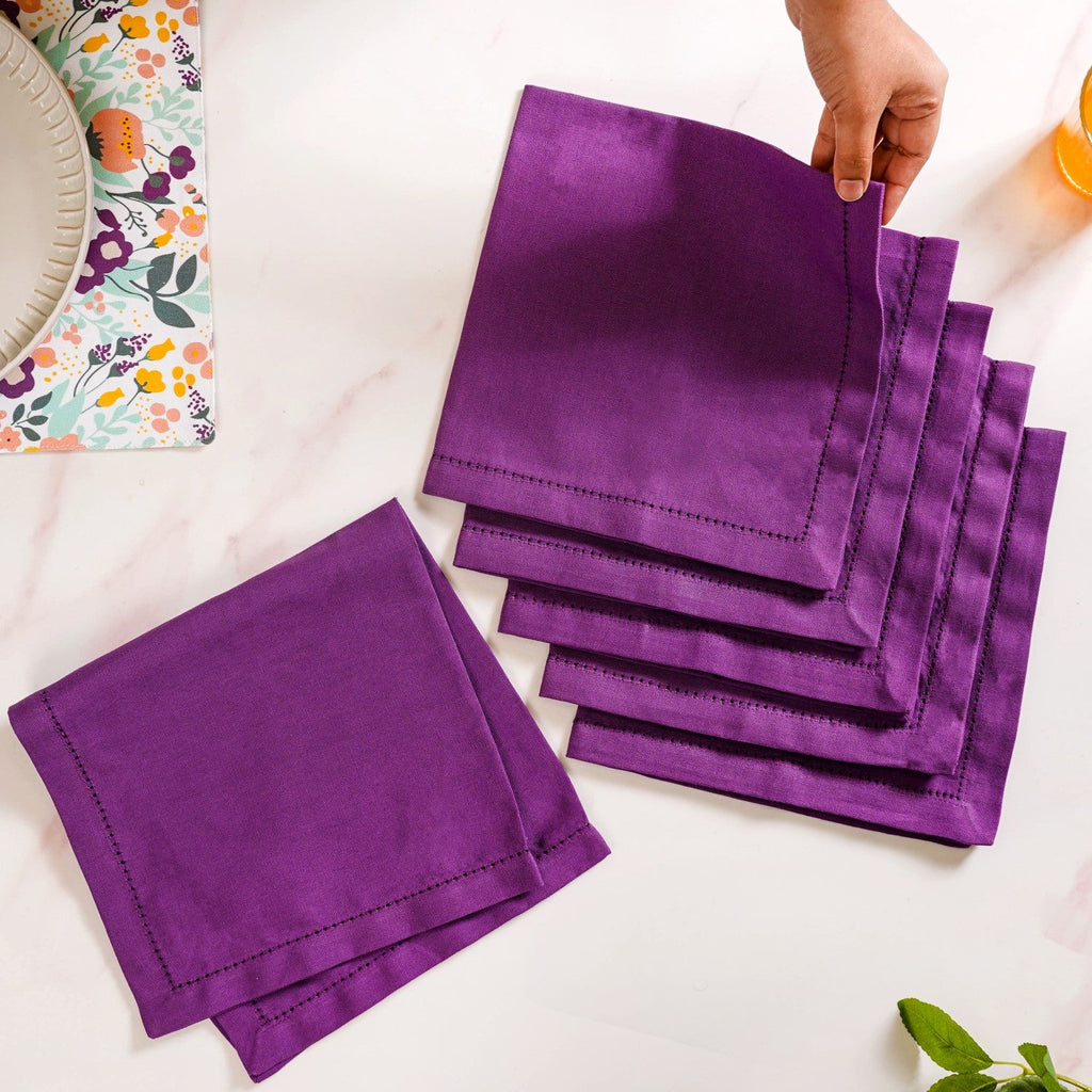 Viola Table Napkin Set Of 6 Nestasia