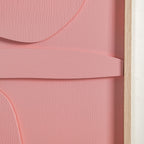 3D Abstract Wall Art Pink Set Of 2 20x16 Inch Nestasia