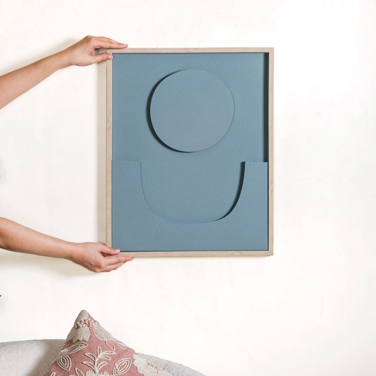 3D Framed Artwork For Accent Wall Decor 20x16 Inch Nestasia