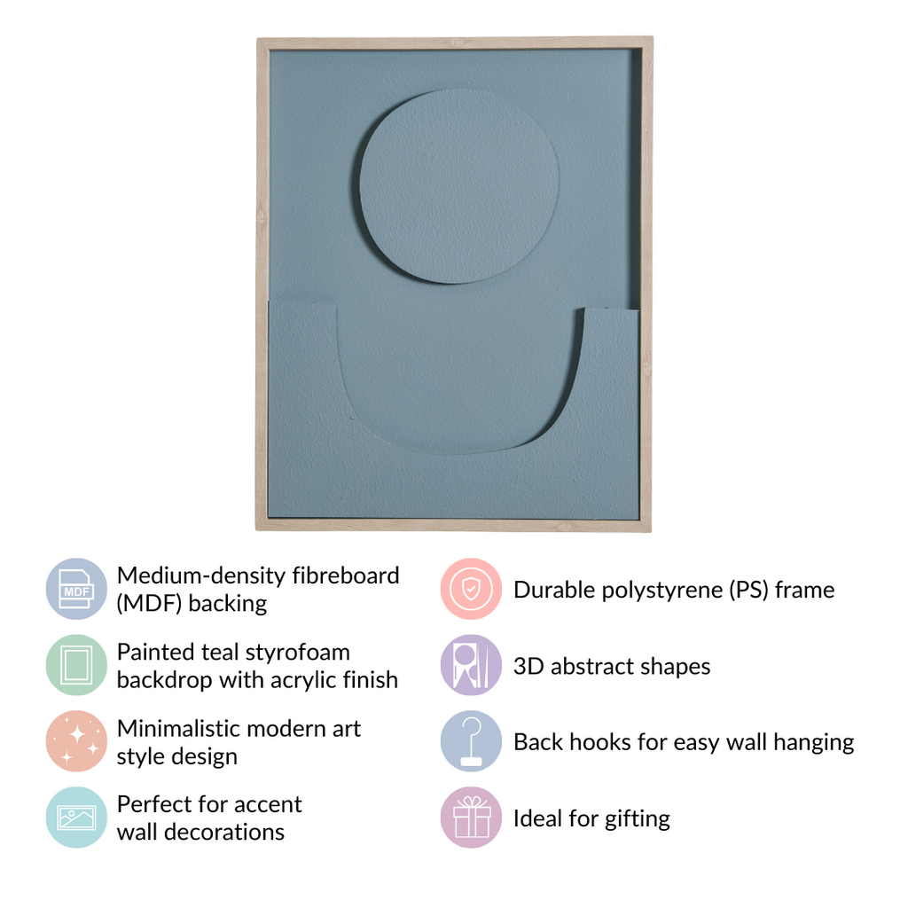 3D Framed Artwork For Accent Wall Decor 20x16 Inch Nestasia