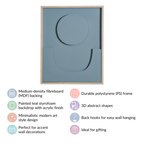 3D Framed Artwork For Accent Wall Decor 20x16 Inch Nestasia