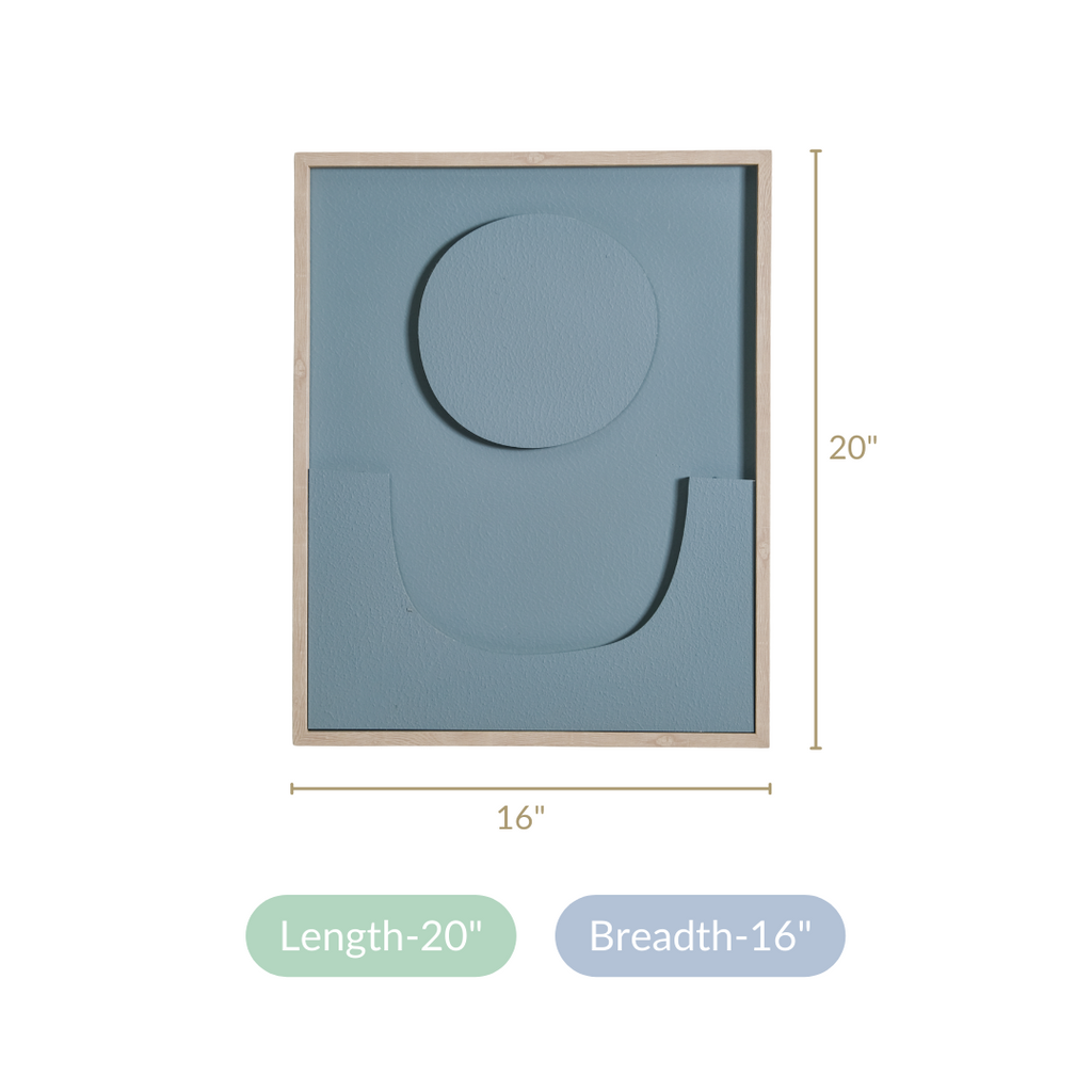 3D Framed Artwork For Accent Wall Decor 20x16 Inch Nestasia