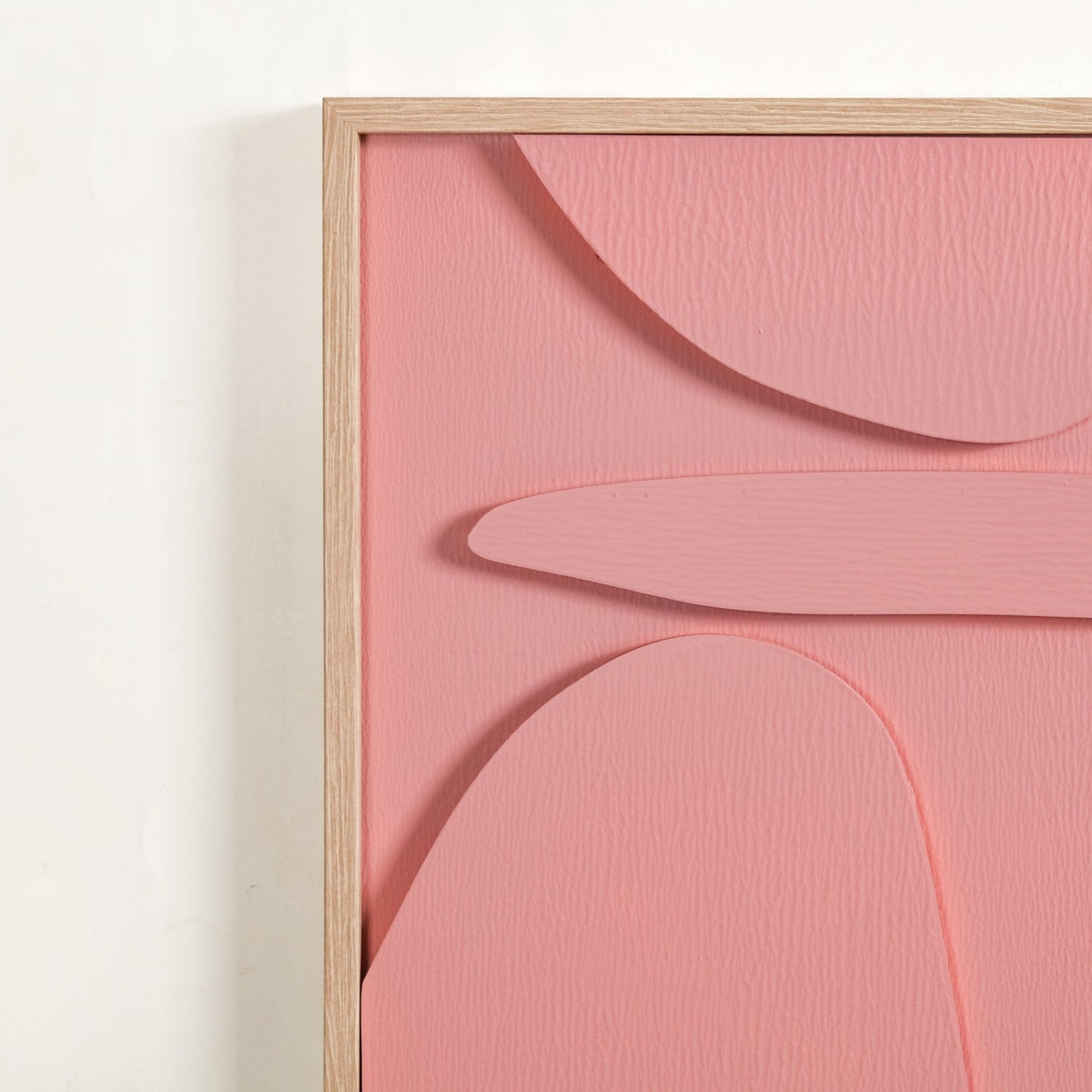 3D Abstract Wall Art Pink Set Of 2 20x16 Inch Nestasia