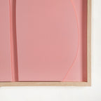 3D Abstract Wall Art Pink Set Of 2 20x16 Inch Nestasia