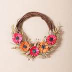 Eco Sustainable Flower Wreath For Home Multicolour Nestasia