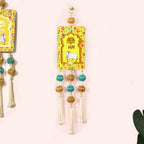 Set Of 2 Kamdhenu Pichwai Wall Decor With Tassels Nestasia
