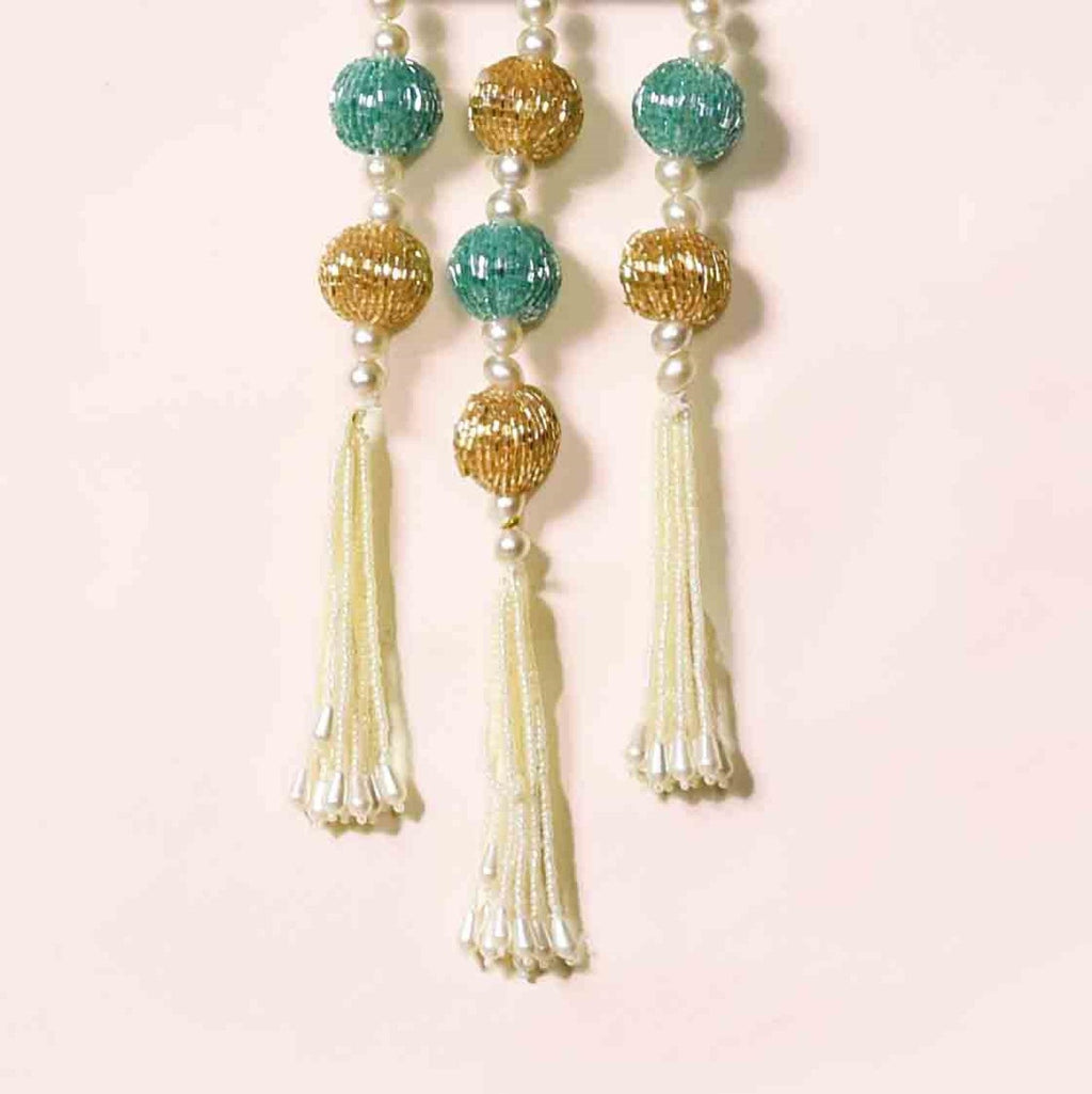 Set Of 2 Kamdhenu Pichwai Wall Decor With Tassels Nestasia