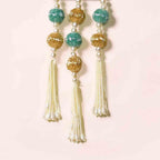 Set Of 2 Kamdhenu Pichwai Wall Decor With Tassels Nestasia