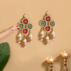 Gold Crochet Door Hangings Set Of 2 Nestasia
