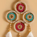 Gold Crochet Door Hangings Set Of 2 Nestasia