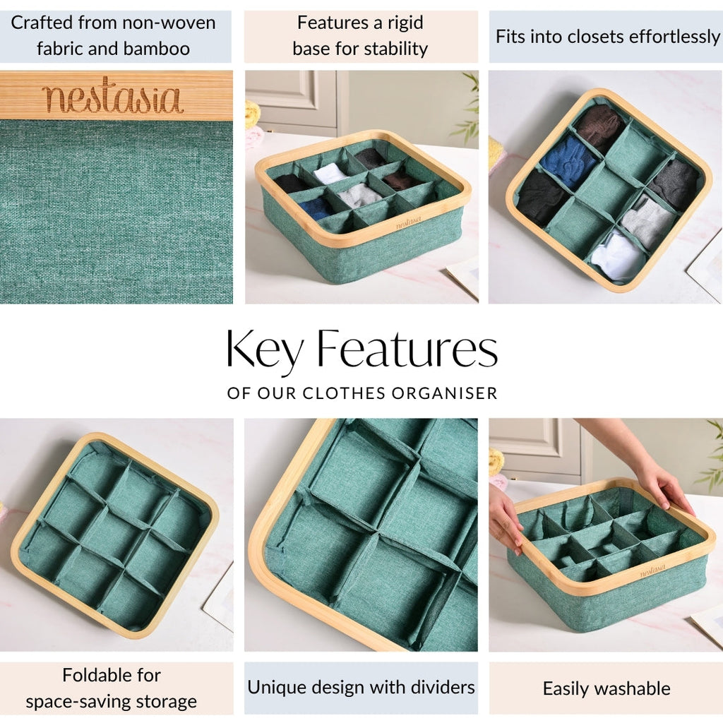 Wardrobe Organiser With Compartments Nestasia