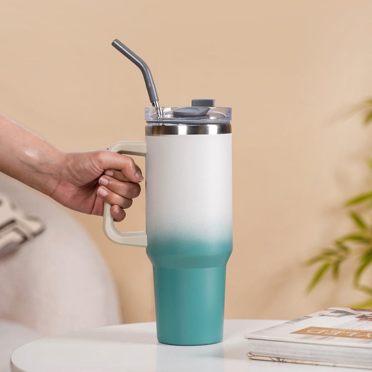Heat Insulated Steel Water Bottle For Travel 1200ml Nestasia