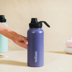 Stainless Steel Travel Bottle Blue 1L Nestasia