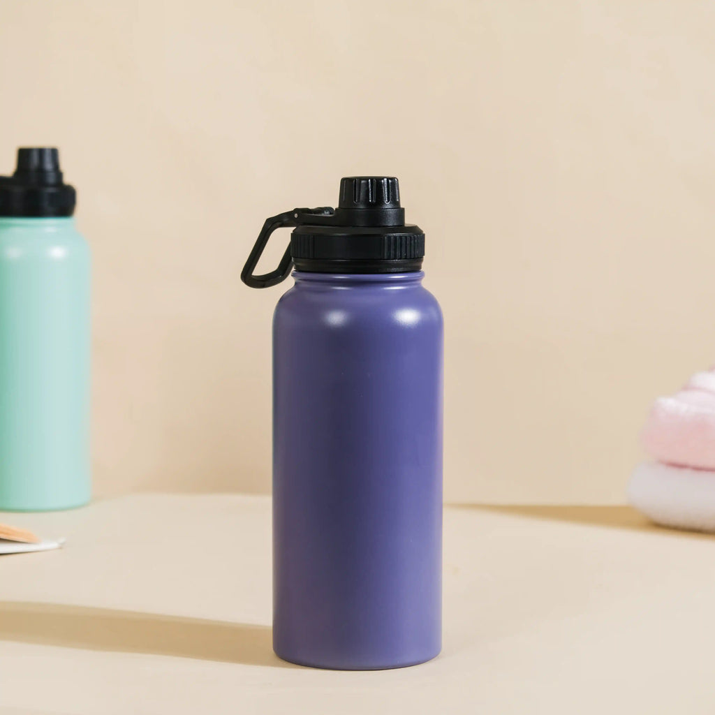 Stainless Steel Travel Bottle Blue 1L Nestasia