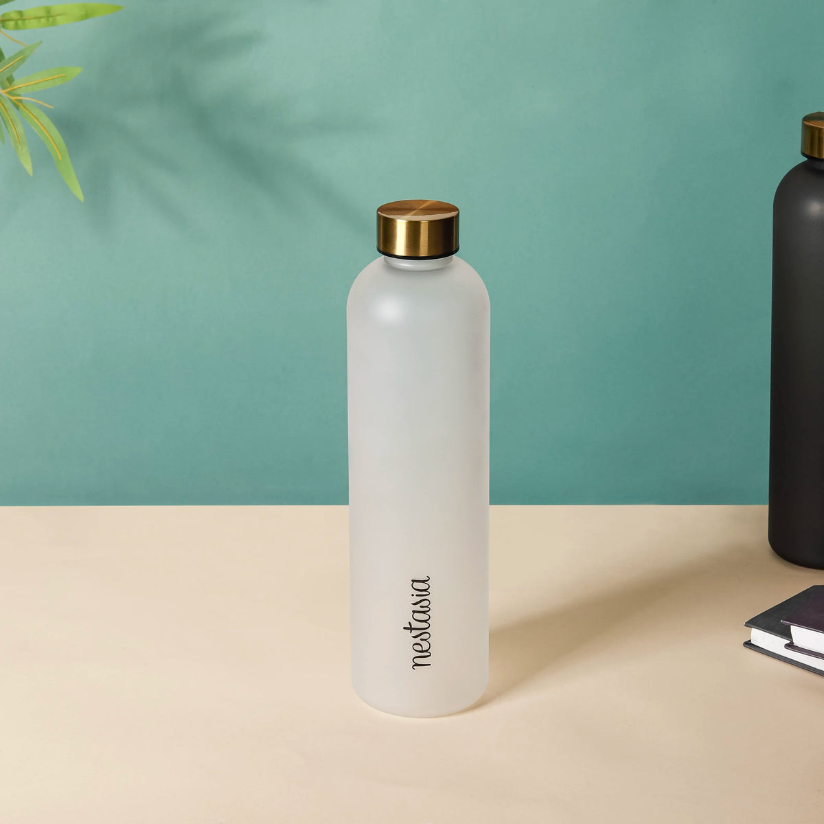 Time Marker Matte Water Bottle White 1L Set Of 2 Nestasia