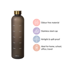 Sleek Chic Water Bottle Black 1L Set Of 2 Nestasia