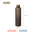 Sleek Chic Water Bottle Black 1L Set Of 2 Nestasia