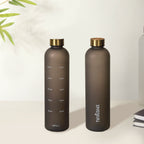 Sleek Chic Water Bottle Black 1L Set Of 2 Nestasia