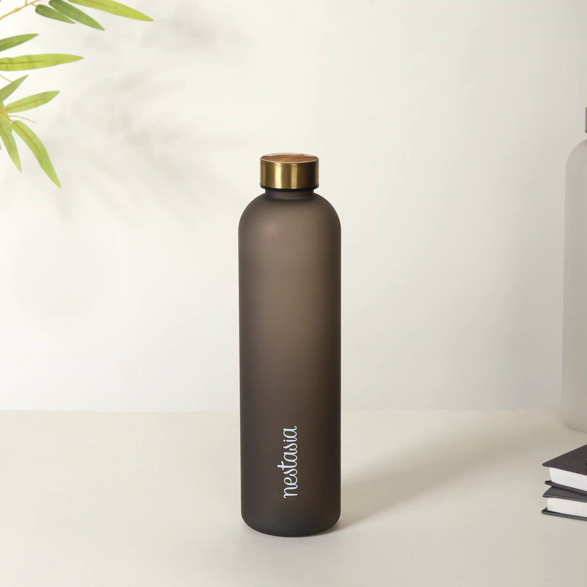 Sleek Chic Water Bottle Black 1L Set Of 2 Nestasia