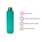 Hydration Water Bottle Teal 1L Set Of 2 Nestasia