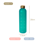 Hydration Water Bottle Teal 1L Set Of 2 Nestasia
