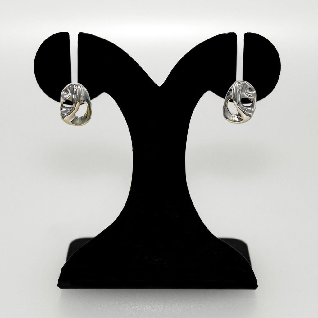 Wavestone Stud Earrings Nestasia