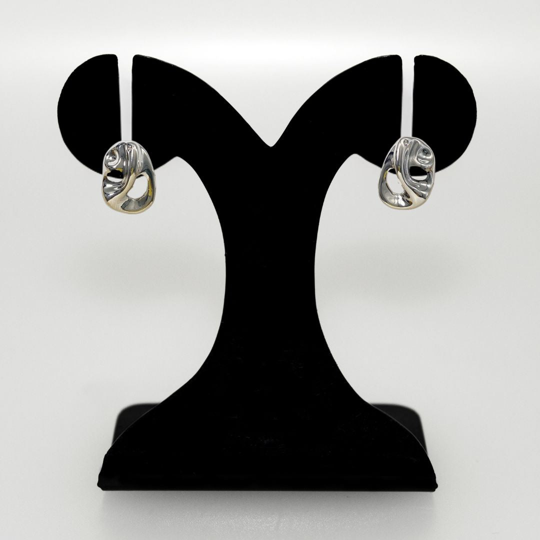 Wavestone Stud Earrings Nestasia