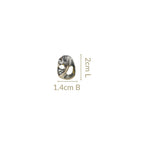Wavestone Stud Earrings Nestasia