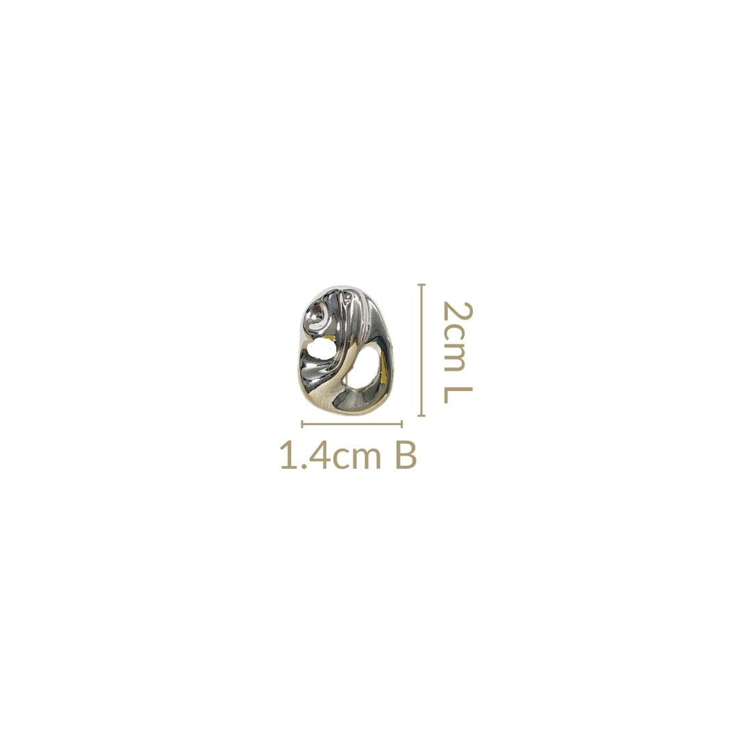 Wavestone Stud Earrings Nestasia