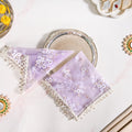 Wedding Floral Thali Cover Set Of 2 Lavender Nestasia