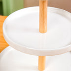 White 3 Tier Ceramic Cupcake Stand Nestasia