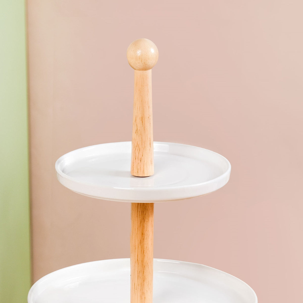 White 3 Tier Ceramic Cupcake Stand Nestasia
