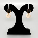 White And Black Pearl Earrings Nestasia