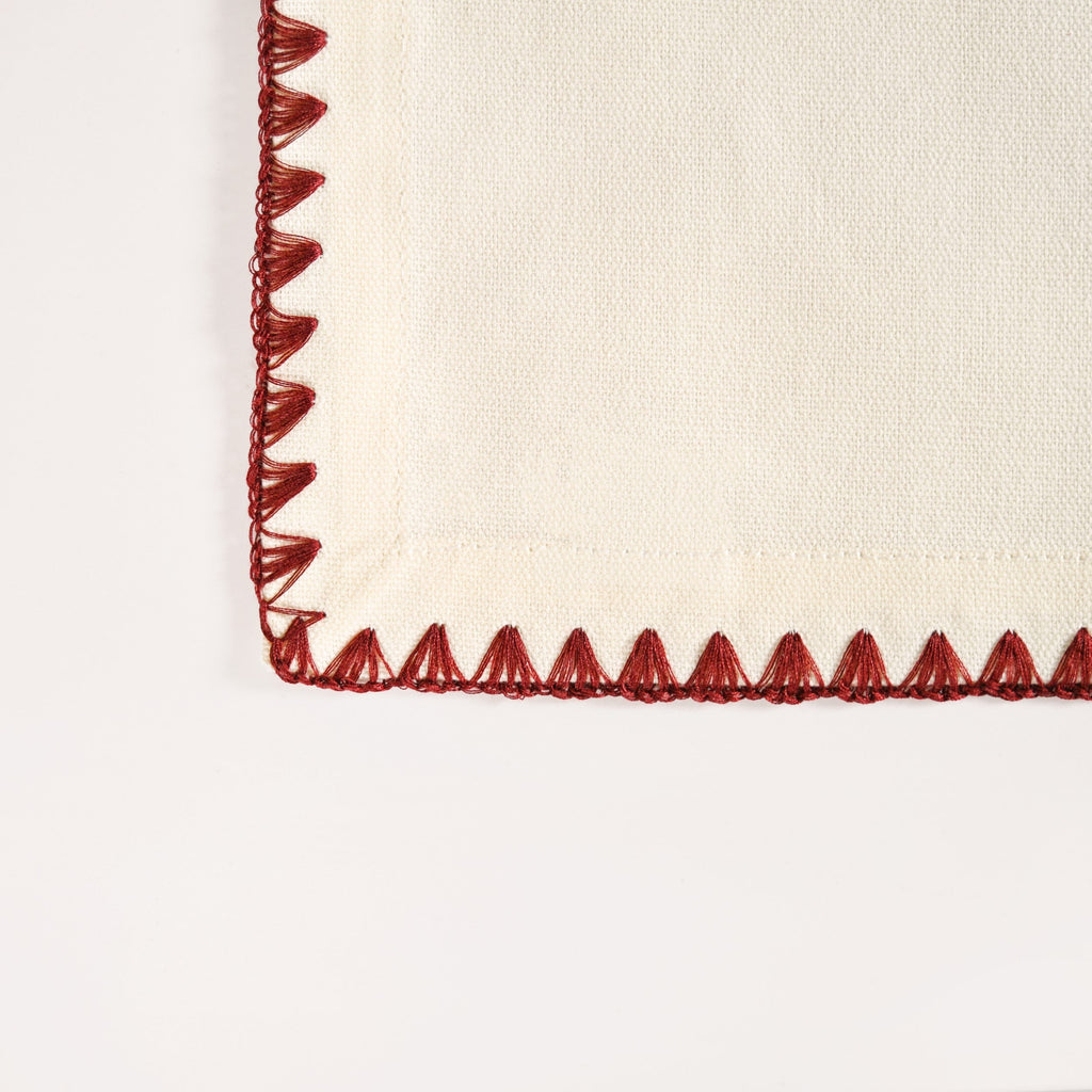 White Cotton Table Napkin Set Of 4 Nestasia