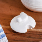 White Honey Pot With Wooden Dipper 350ml Nestasia