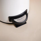 Clean Curve Pedal Operated Metal Dustbin With Bucket White 3000ml Nestasia