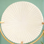 White Ribbed Disc Home Decor Nestasia