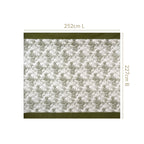 Tropical Quilted Cotton Bedcover Olive Green 250x220cm Nestasia