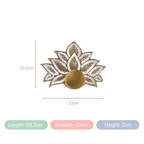 Lotus Tealight Candle Holder Set of 4 White Nestasia