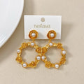 Wild Roses And Pearls Earrings Nestasia