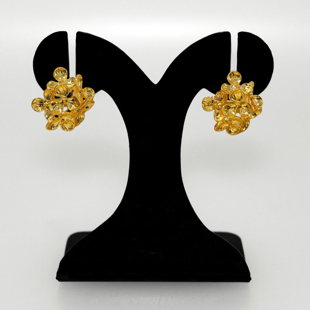 Wildflower Cluster Earrings Gold Nestasia