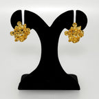 Wildflower Cluster Earrings Gold Nestasia