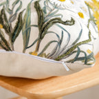 Wildflower Whisper Embroidered Cushion Cover 40x40cm Nestasia