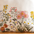 Wildflower Whisper Embroidered Cushion Cover 40x40cm Nestasia