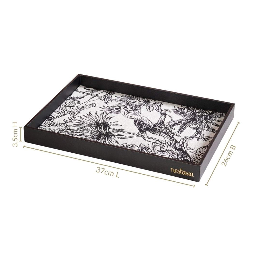 Wildlife Print Desk Organizer Tray Rectangle Nestasia