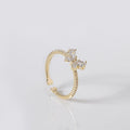 Wings Club Gold Statement Ring Nestasia