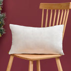 Winter Town Embroidered Cotton Cushion Cover 50x30cm Nestasia
